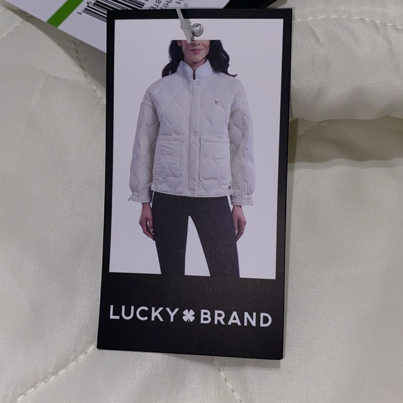 Lucky Brand Off White Quilted Jacket NWT - Picture 6 of 7